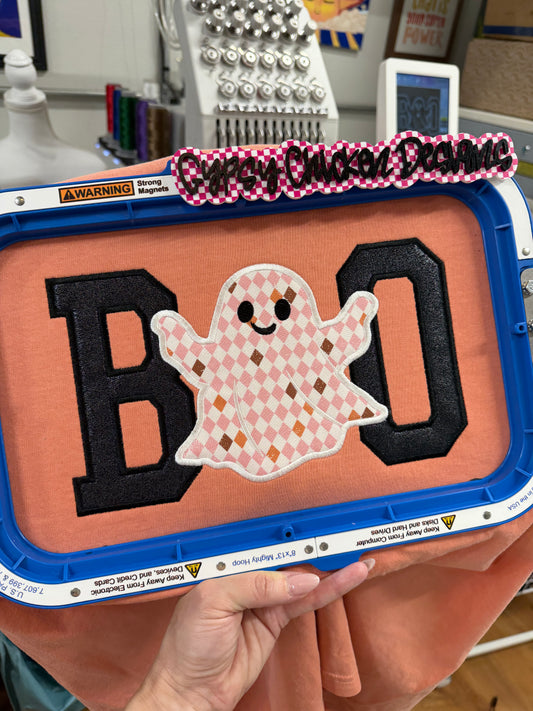 Boo Ghost Appliqué {Embroidery}