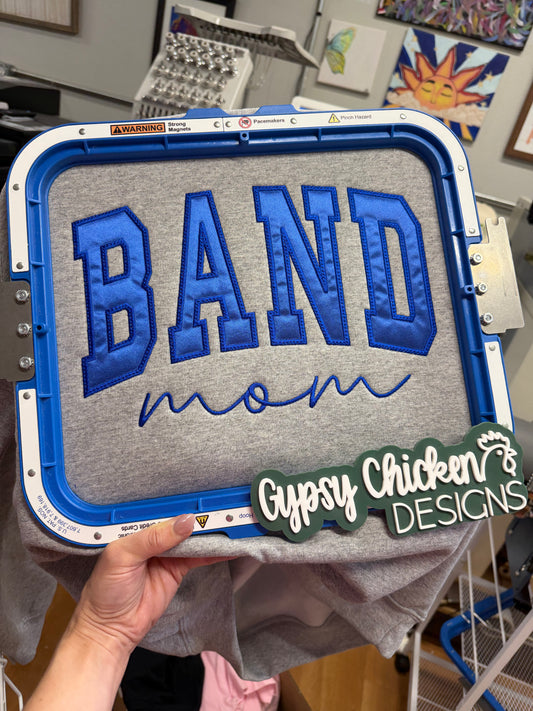 Custom Band Appliqué {Embroidery}