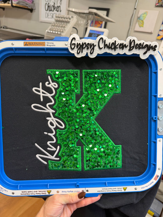 Knights Varsity Appliqué Tee or Sweatshirt {Embroidery}