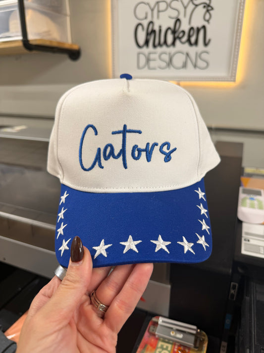 Gators Script Hat Star Bill