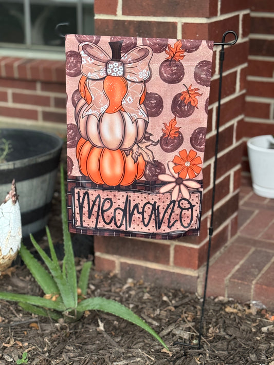 Stacked Pumpkin Garden Flag