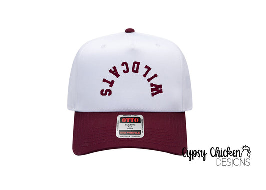 Upside Down Wildcats| Embroidered Hat