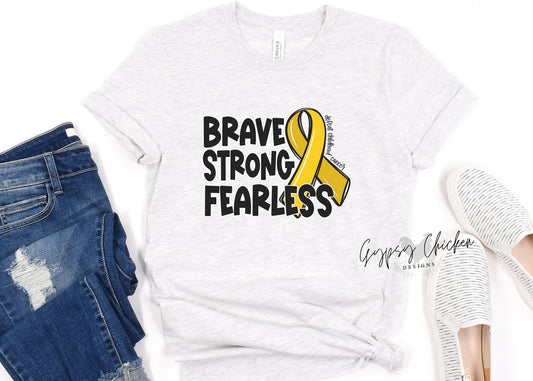 Brave Strong Fearless {Childhood Cancer}