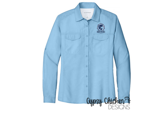 CCISD Women's Long Sleeve Dockside Shirt | Embroidered