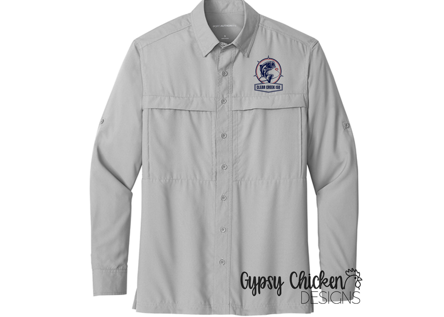 CCISD Men's Long Sleeve Dockside Shirt | Embroidered
