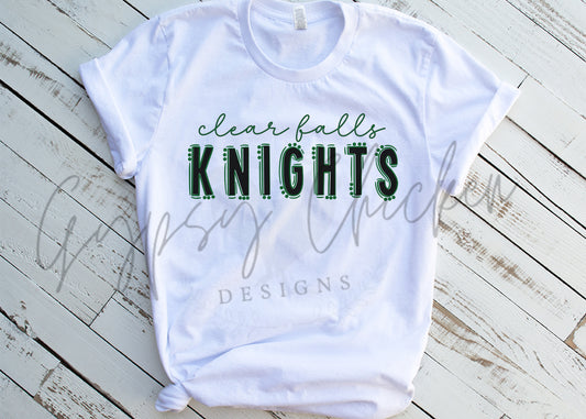 Clear Falls Knights {Dots & Lines}