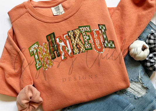 Thankful Faux Patchwork