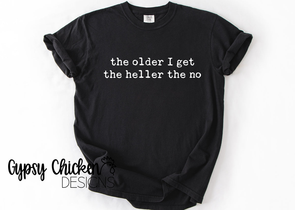 The Older I Get the Heller the No