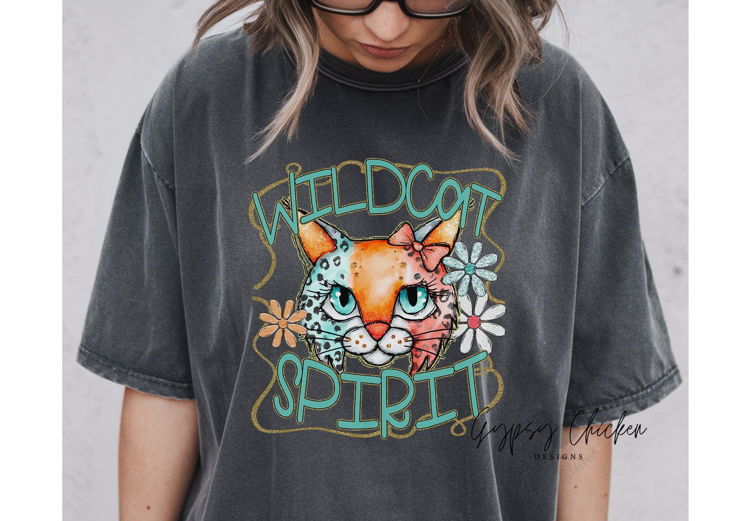 Wildcat  Funky Retro Mascot
