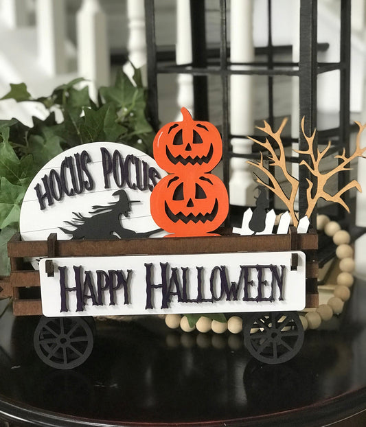 Happy Halloween Wagon Insert