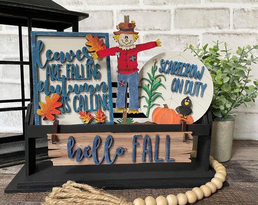 Hello Fall Wagon Insert